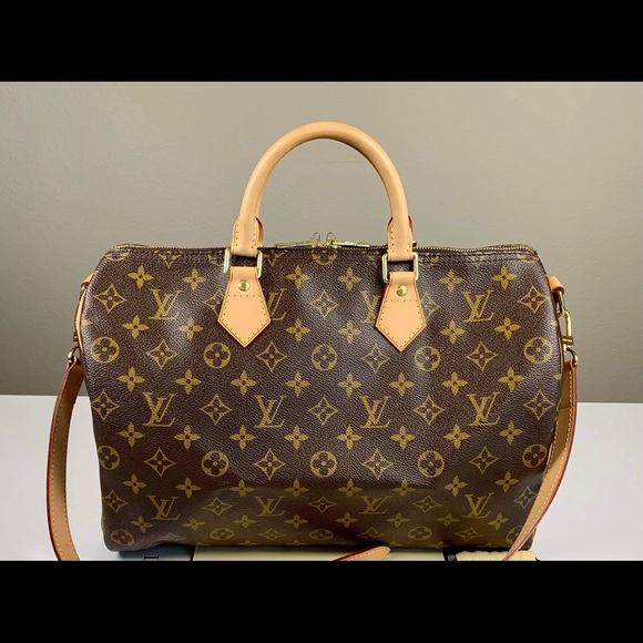 🤎 SPEEDY 35 BANDOULIER MONOGRAM - Picture 12 of 13